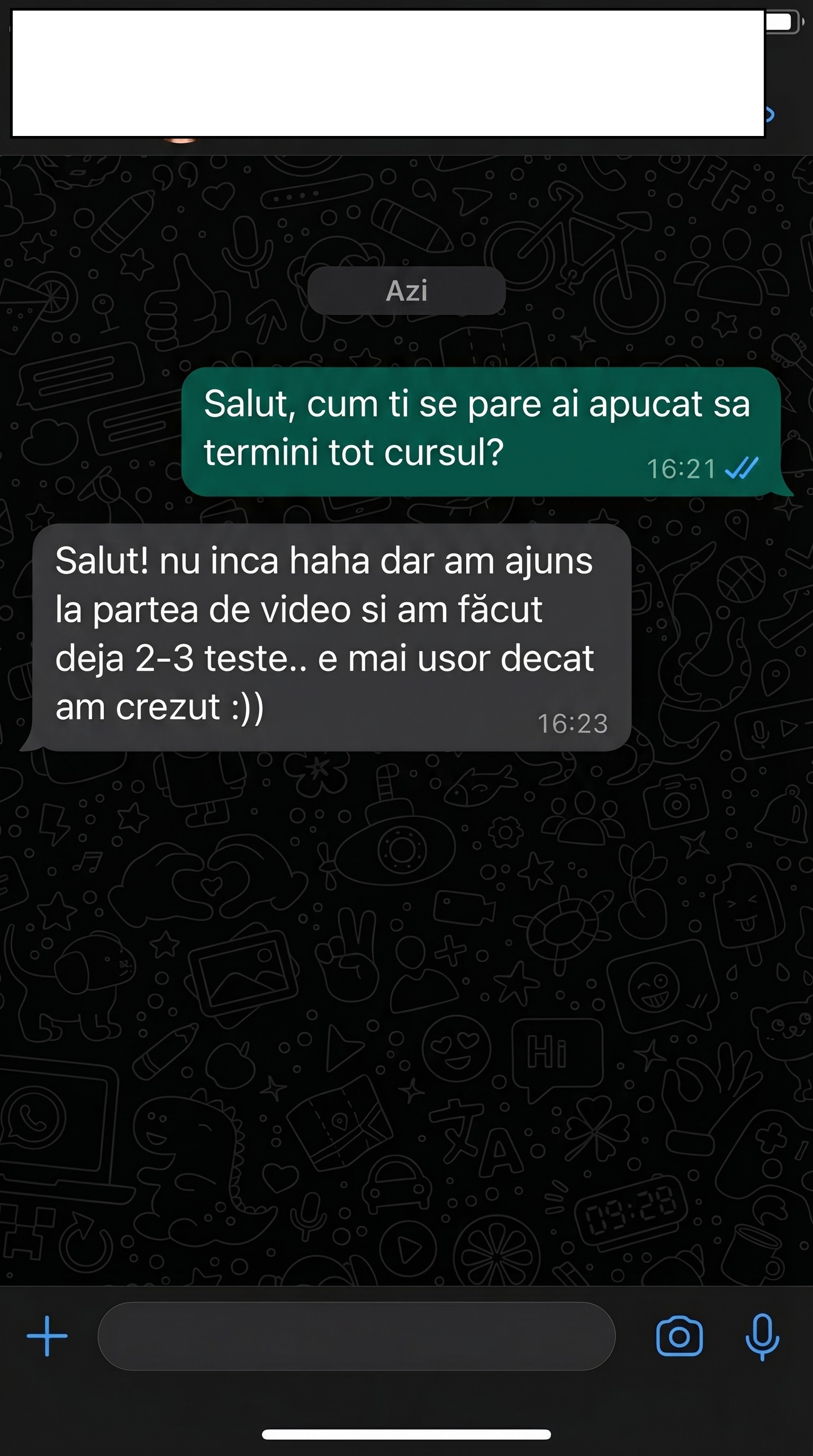 Testimonial cursant